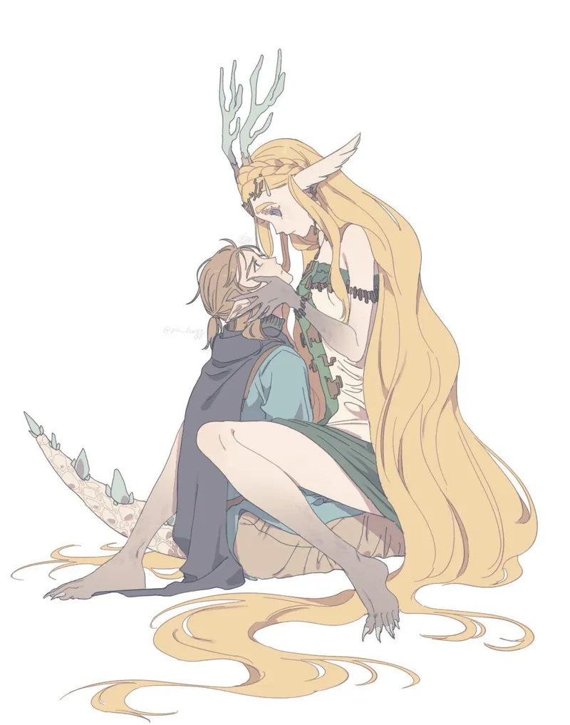 Thumbnail Zelda, the Dragon of Light in Human Form: A MonsterGirl's Story by Invisible_Black