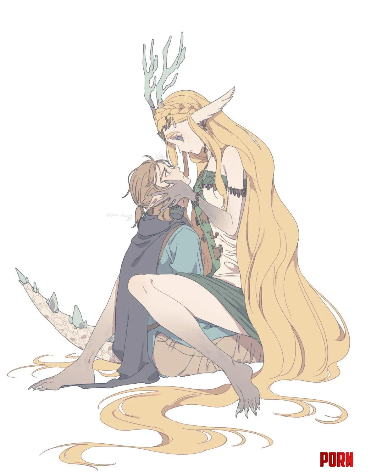 Zelda, the Dragon of Light, in her Human Form… by Invisible_Black