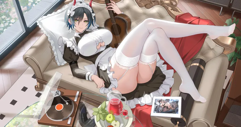 Thumbnail Exploring Kinky White Thigh Highs in Azur Lane