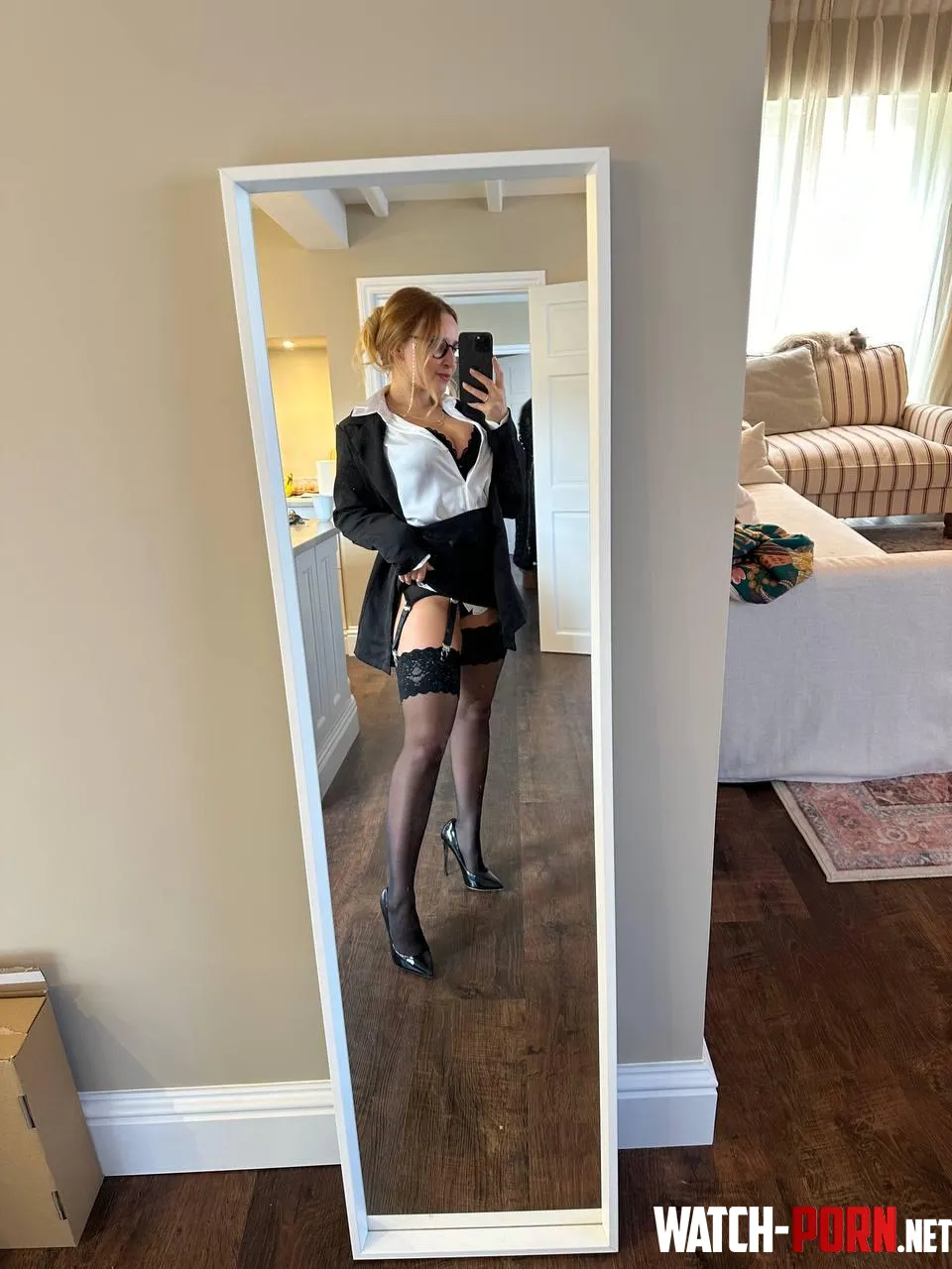 Getting ready for the office… or your fantasies by oliviafleurxx