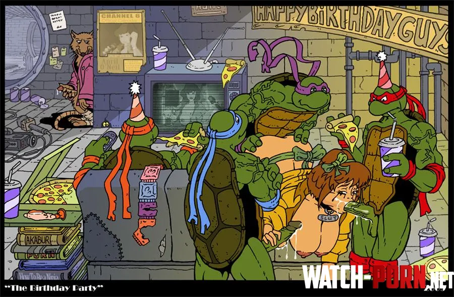 The birthday party (AKABUR) [Teenage Mutant Ninja Turtles] by EnigmusPrime