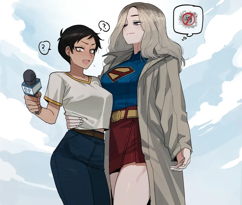 Thumbnail Lois and Supergirl's Adventure - Llamanatee Dedication | yuri