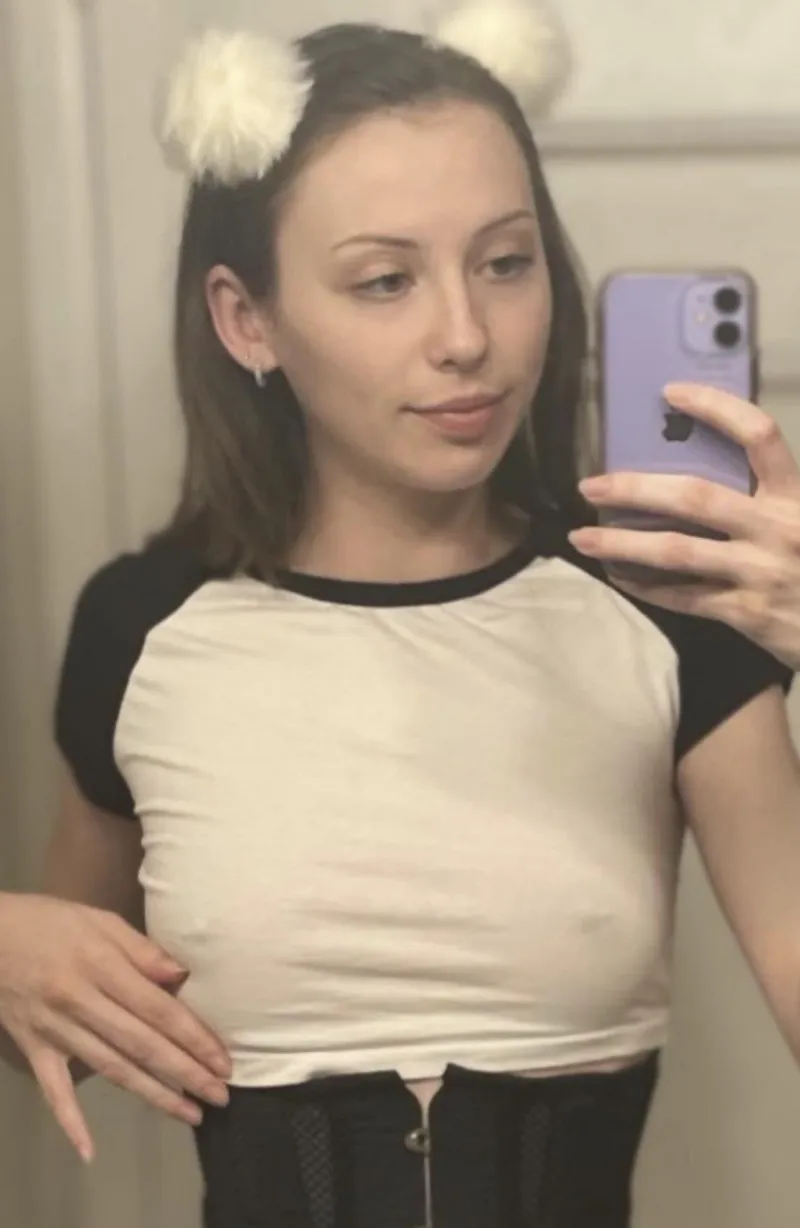 Thumbnail Tight White Tee and Braless Chic | franticpanicx | braless