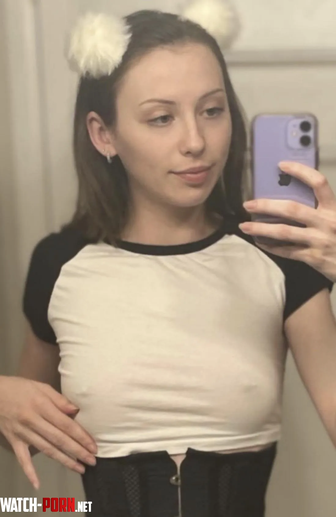What beats a tight white tee and no bra by franticpanicx