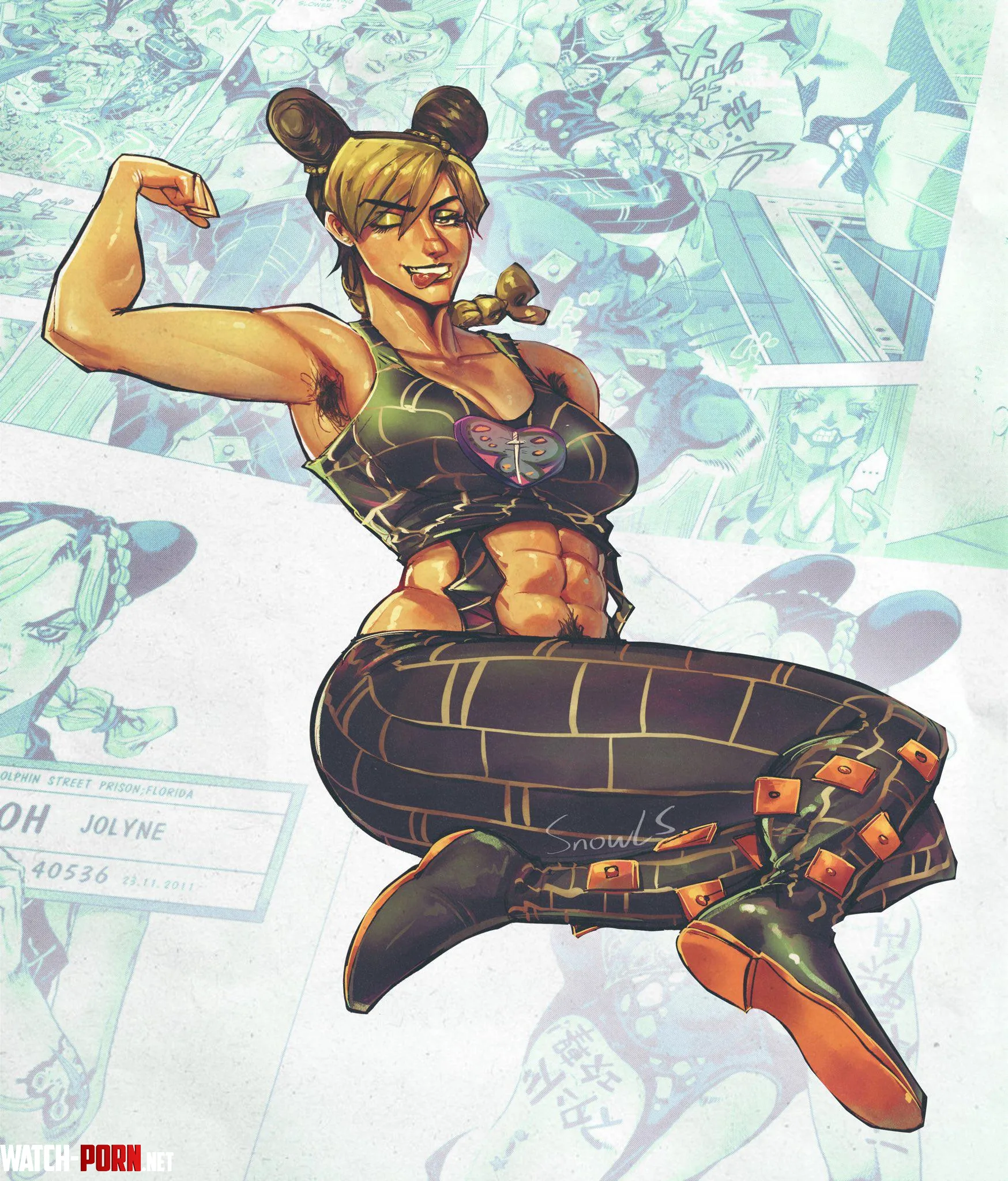 Jolyne Kujo (Sn0wls) [Jojo's Bizarre Adventure: Stone Ocean] by Basilico90