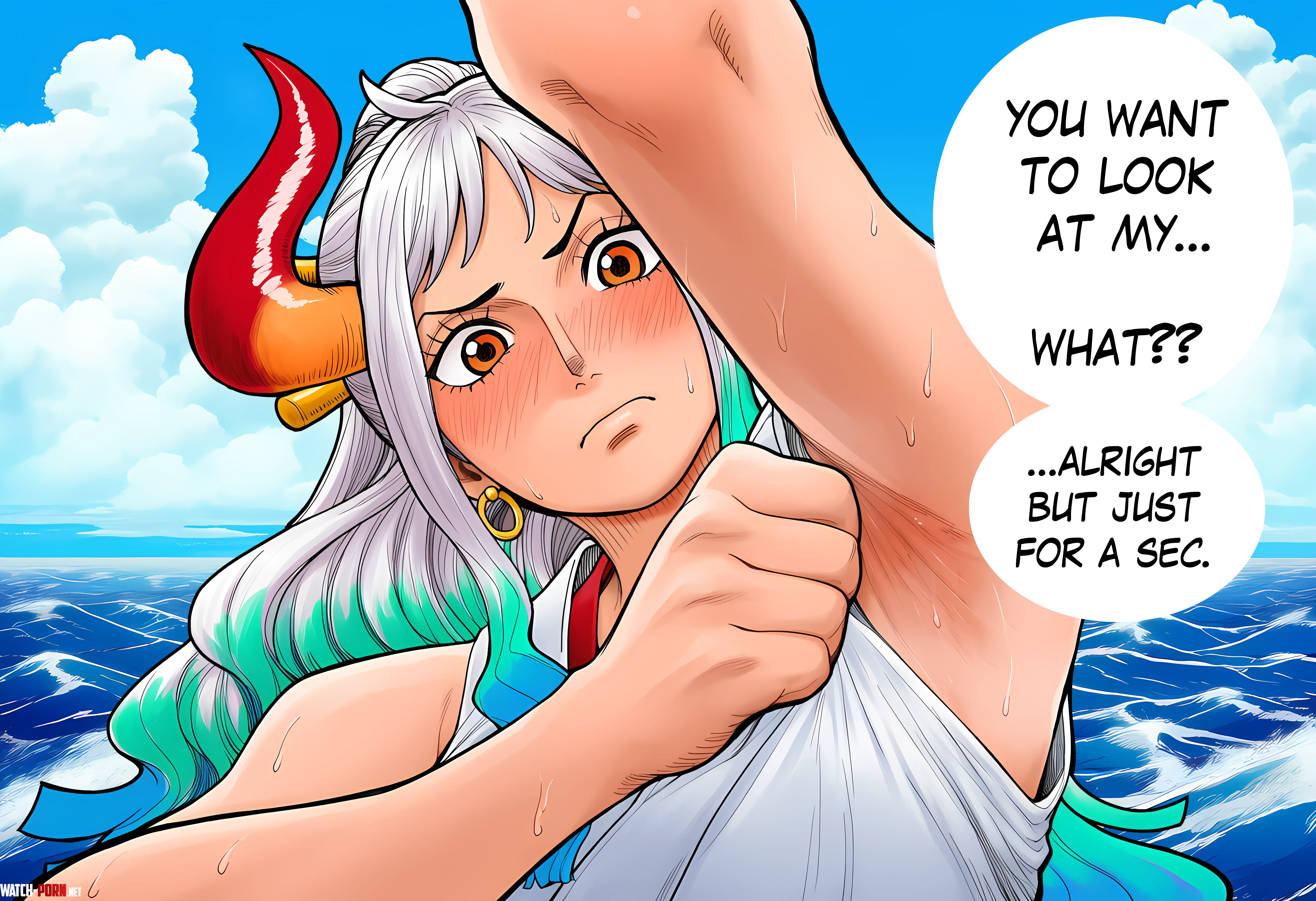 Yamato gives you a quick peek [One Piece] by SunderArmory