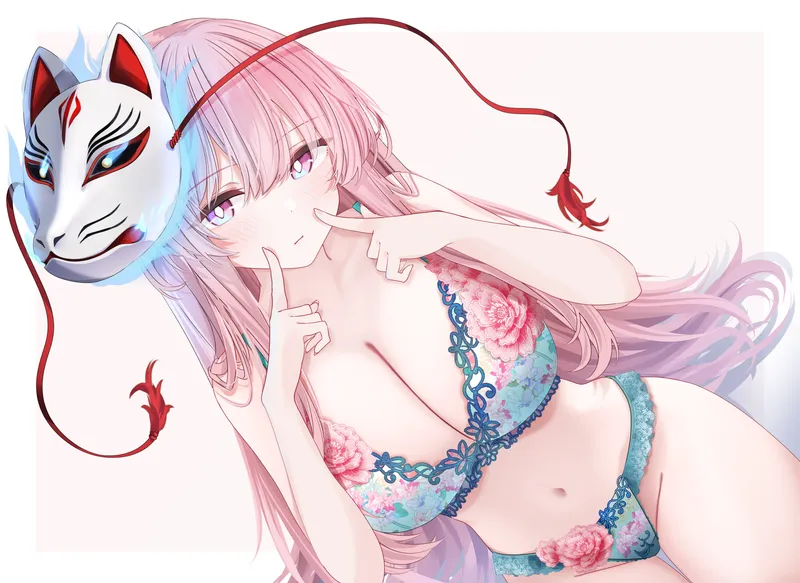Thumbnail Cute Lingerie Kokoro [Touhou] by marxsander2016 | BigAnimeTiddies