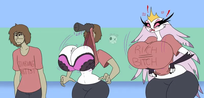 Thumbnail Transformation Surprise: 'Stella Shirt Lift TFTG' by DaFuze | transformation
