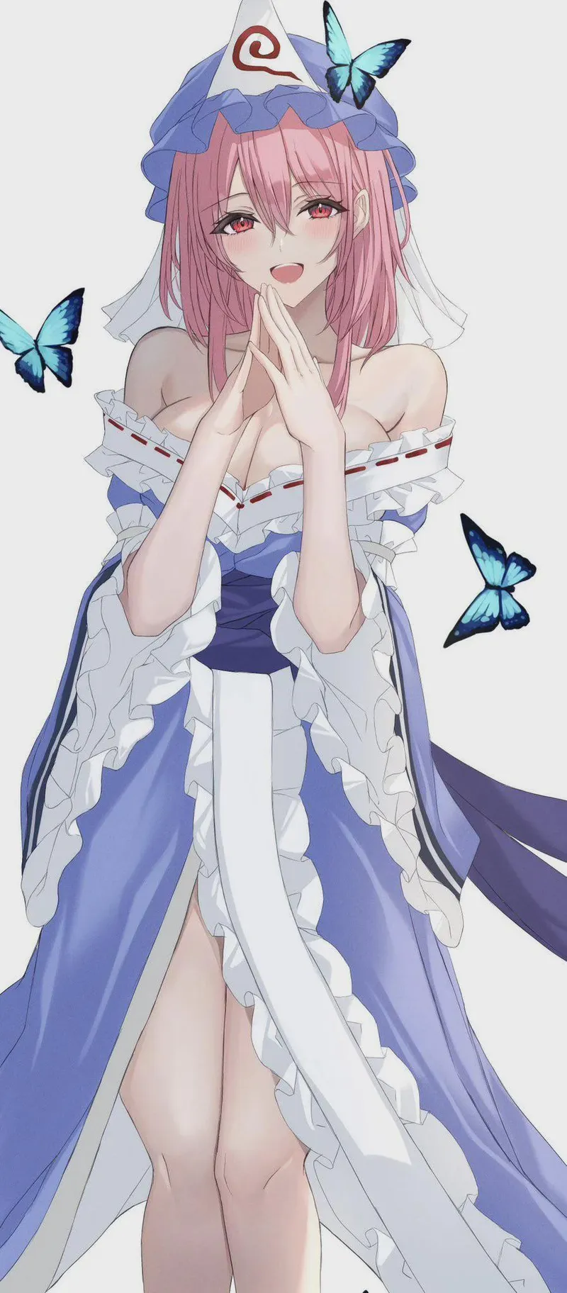 Thumbnail Peek into Yuyuko's Tempting Thighs by Beembumb