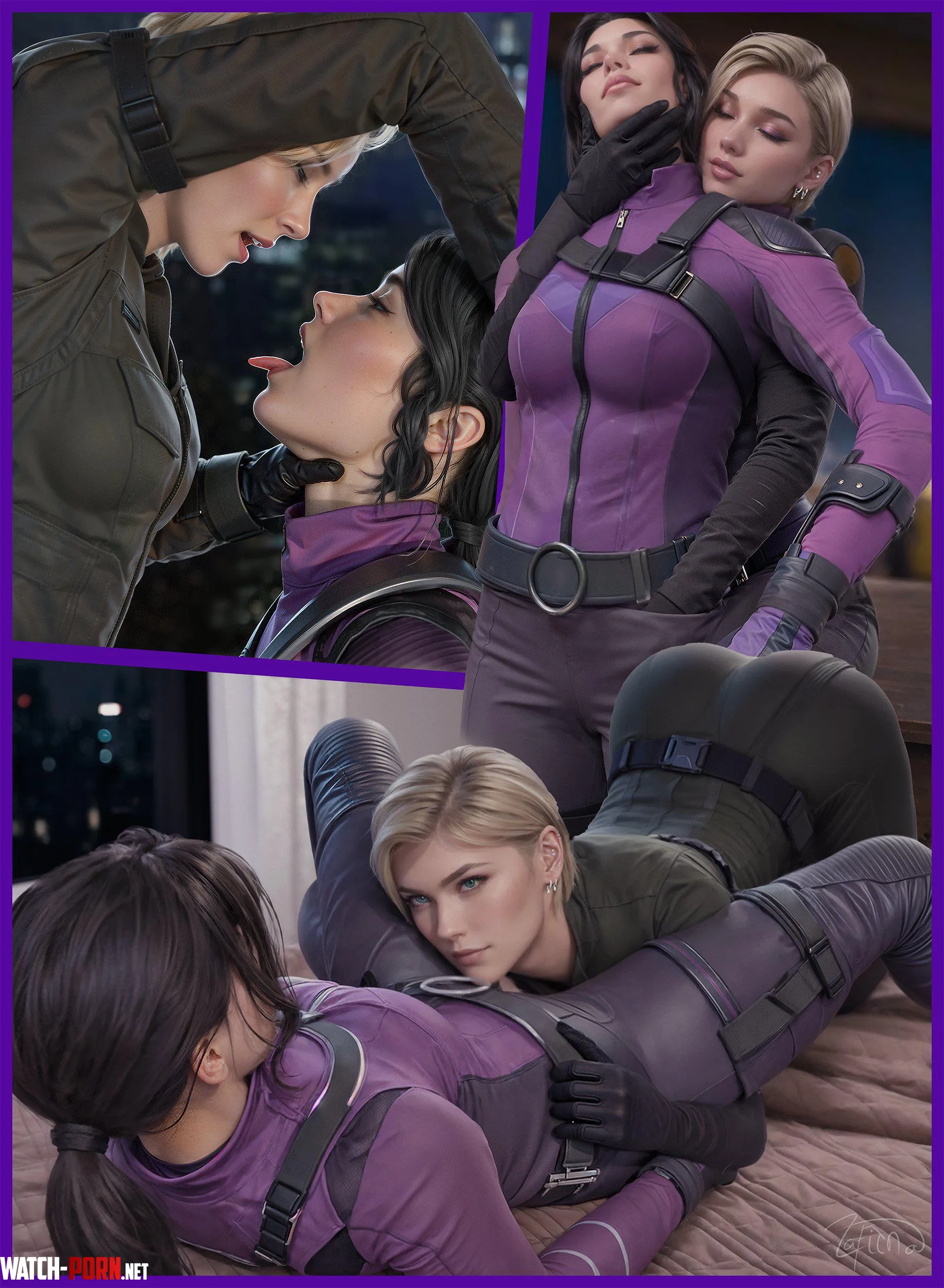 Kate x Yelena (ZafitnaArt) by WitcherMarvel