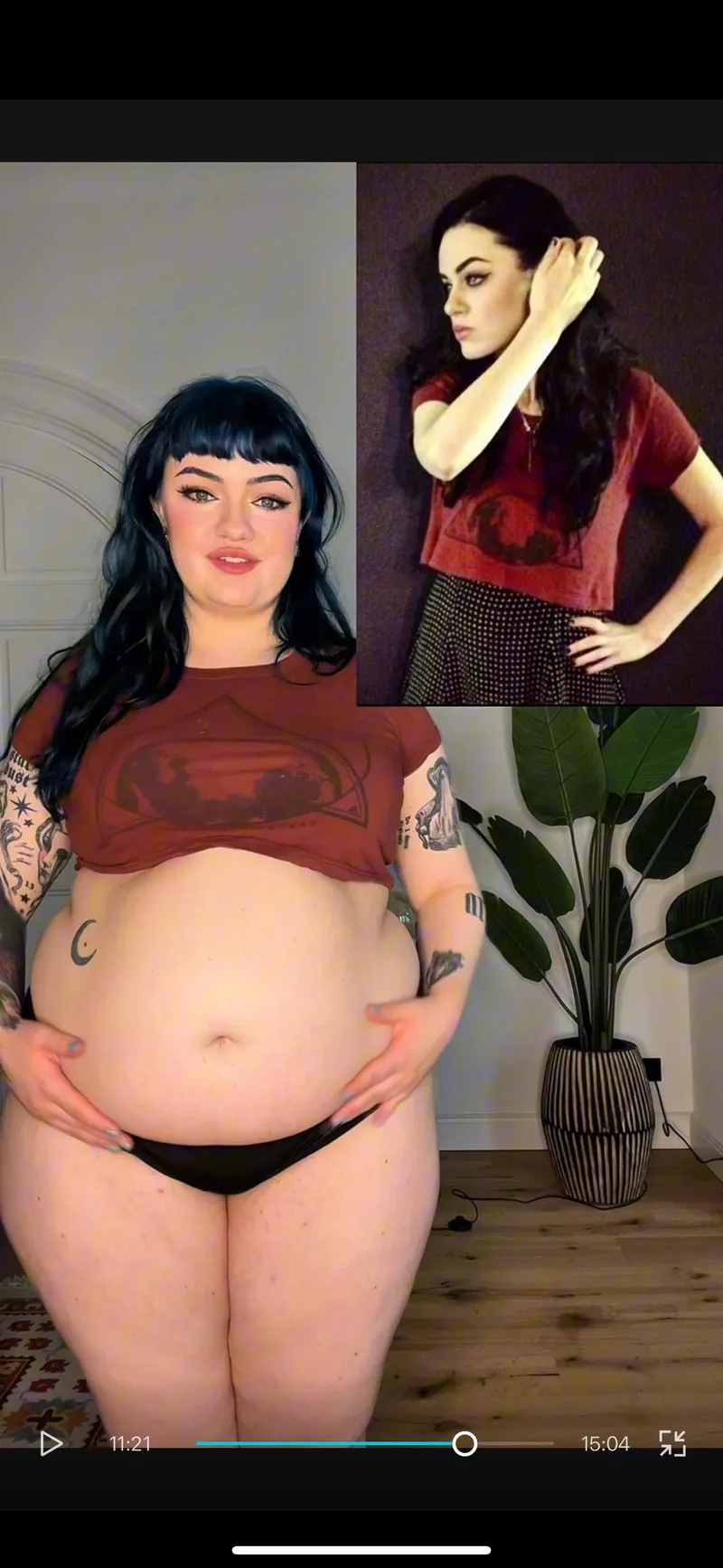 Thumbnail Embracing Body Changes: A Reflection on Self with curvygothgf in Stuffers
