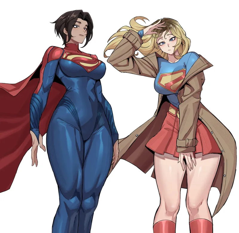 Thumbnail Supergirls from DC Comics by NautyNautilus - fitdrawngirls