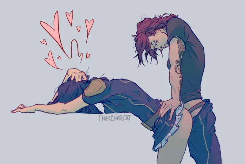Thumbnail Vi's Fiery Encounter with Cait by Majody511