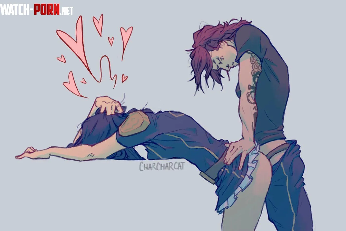 Vi going rough on Cait (@charcharcat) by Majody511