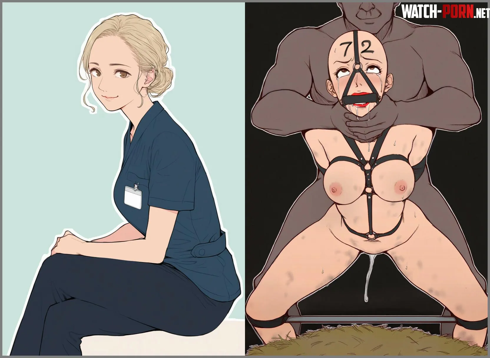 I always knew that nurses are the kinkiest people... But when I got this from my colleague on vacation ~ by ProudDream528