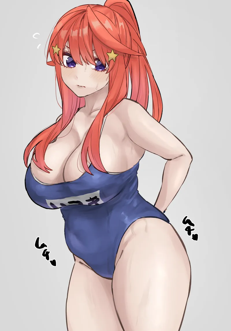 Thumbnail Csxc's Take on Itsuki Nakano's Old School Swimsuit in Quintessential Quintuplets