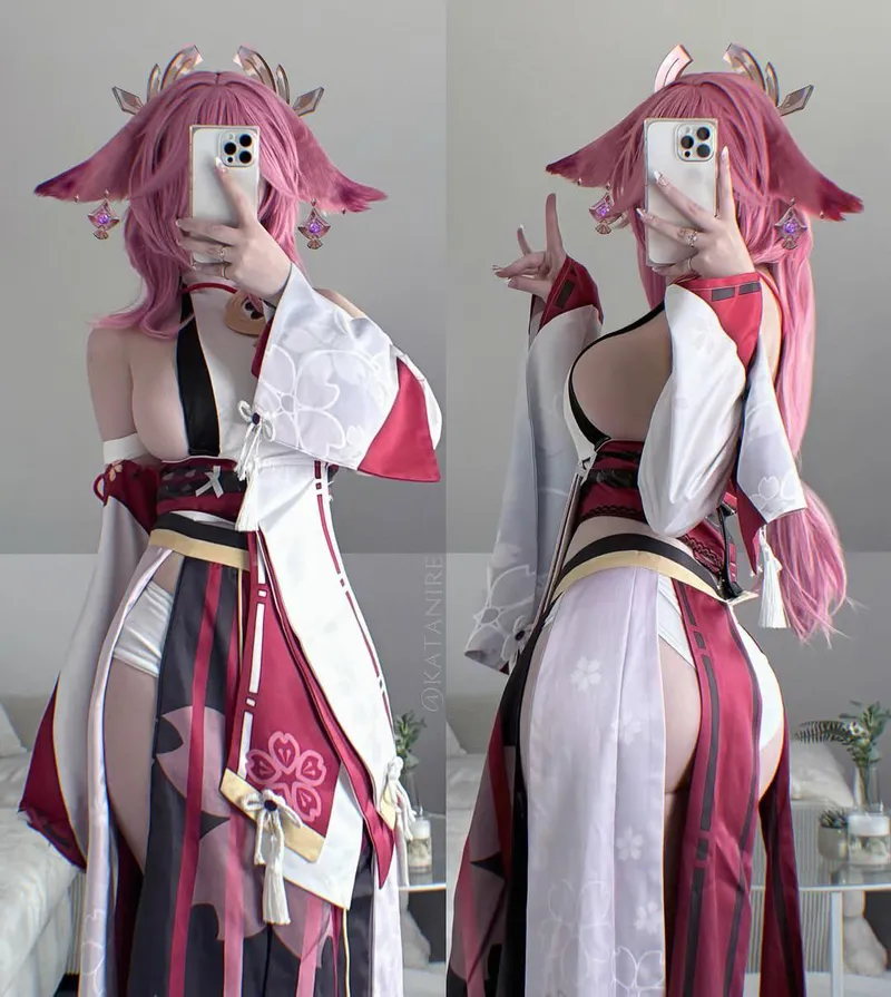 Thumbnail Katanire's Exquisite Yae Miko Cosplay Captivates