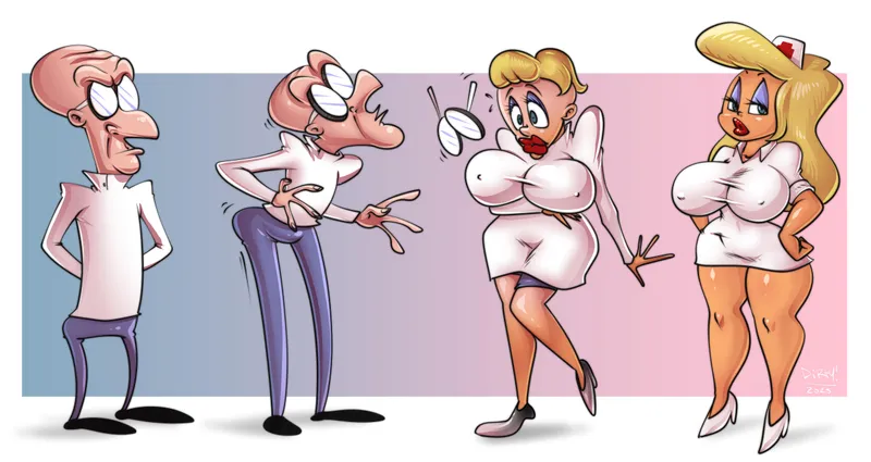 Thumbnail From Doctor to Nurse Transformation by DirtyNike | Gender Transformation