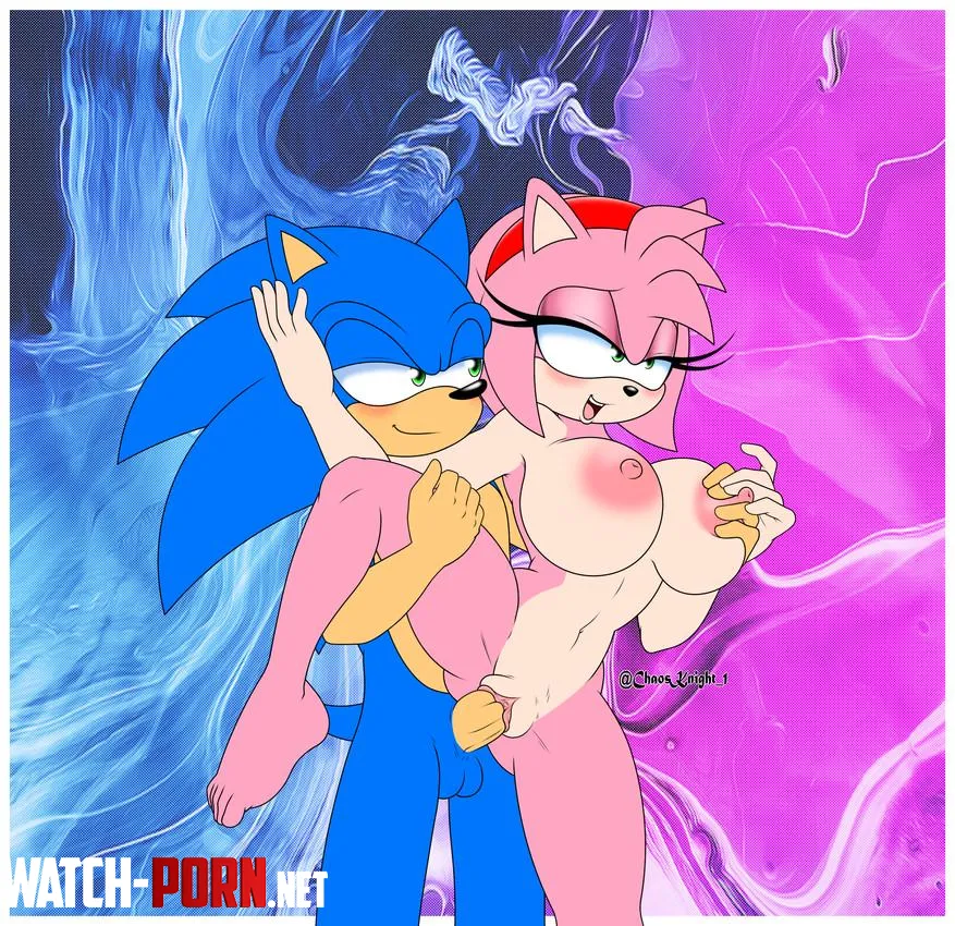 Sonic railing Amy from behind [the knight] by CalloftheWild69