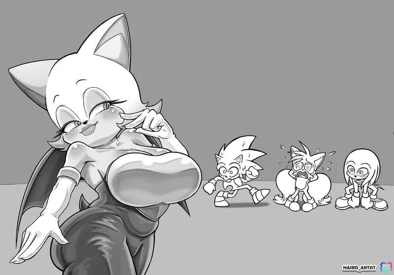 Thumbnail Nude Rouge Art Revealed - Intense Sonic Action