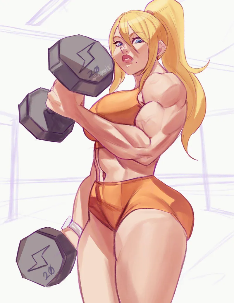 Thumbnail Metroid Samus Art by @dlusionalx - fitdrawngirls