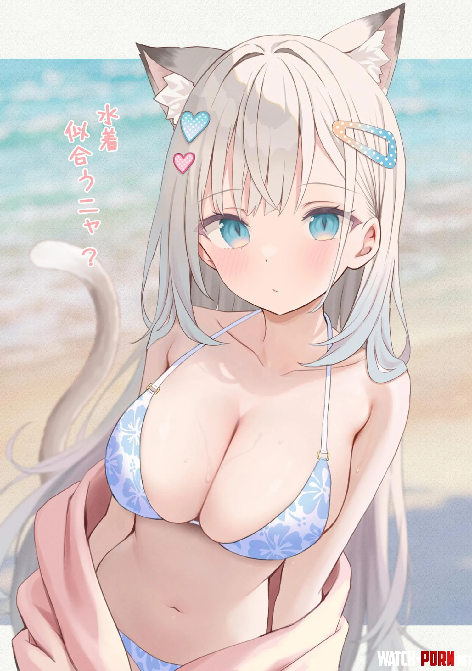 Biiig cat at a beach [Artist's OC] by marxsander2016
