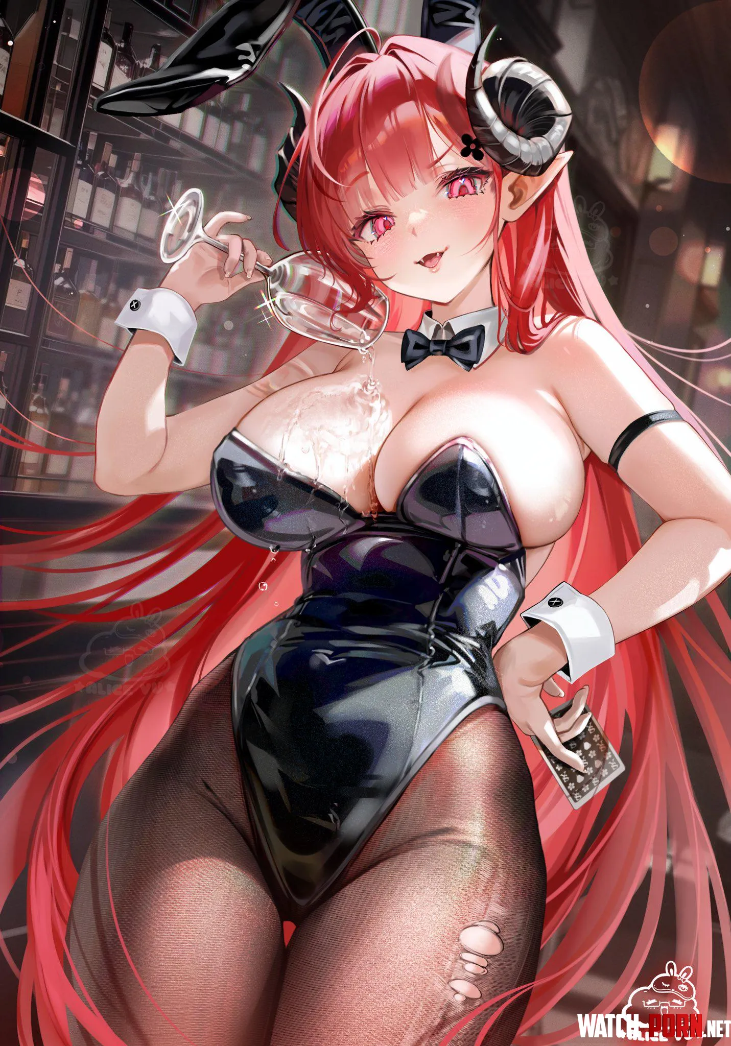 Hindenburg spilling for Commander (alicevu134) [Azur Lane] by elegantloveglimmer