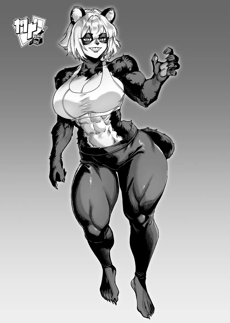 Thumbnail Panda Girl Art by TheTMoneyMan - fitdrawngirls