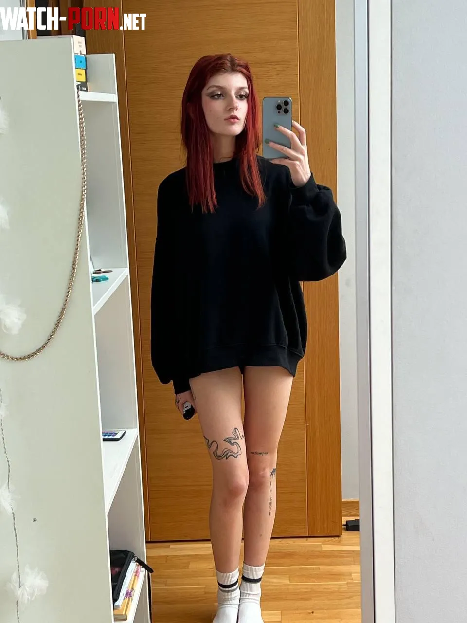 my crewneck’s winning but my thighs are louder by duskribbon