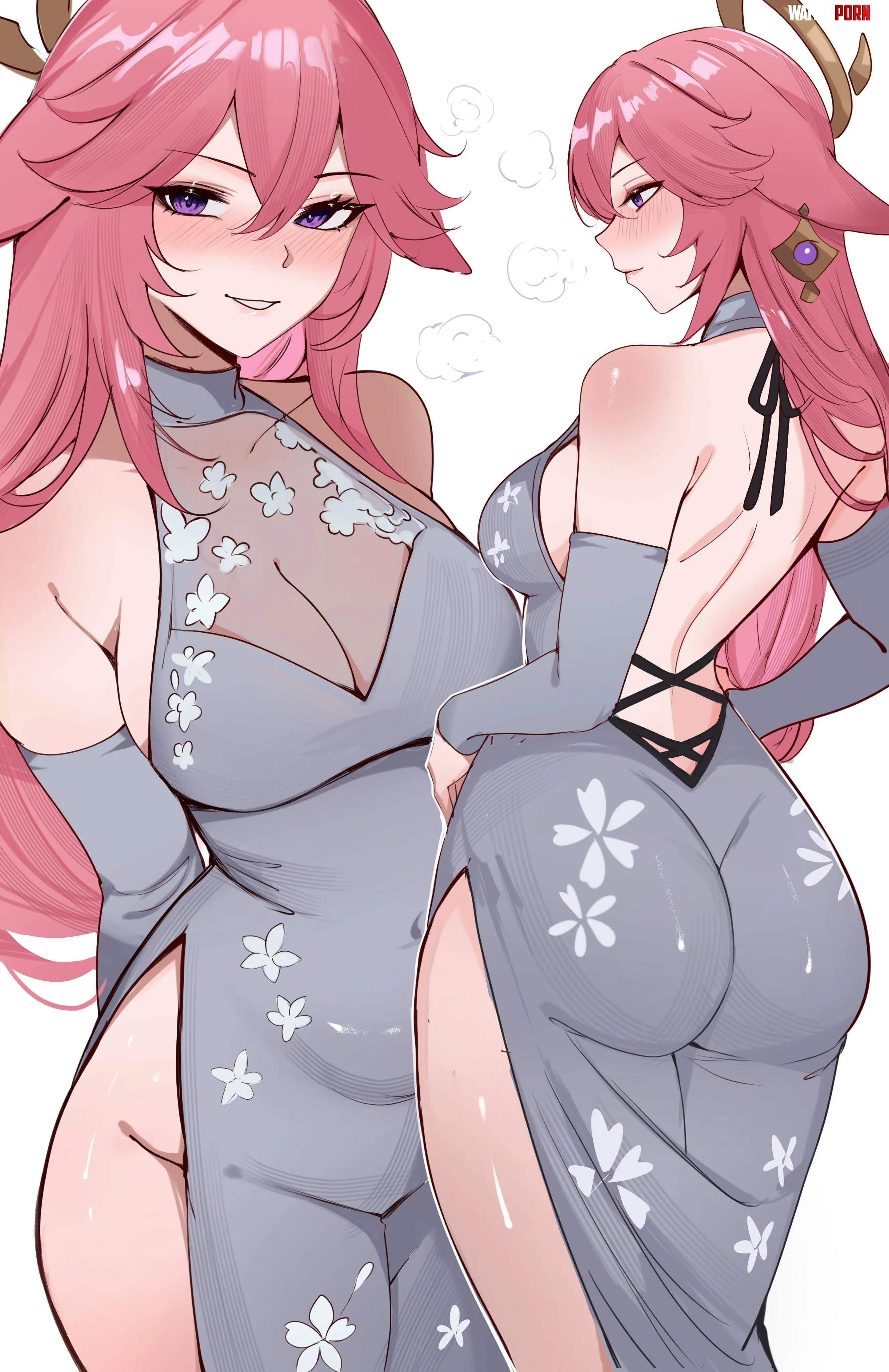 Party Dress Yae [Genshin Impact] by A_MASSIVE_PERVERT