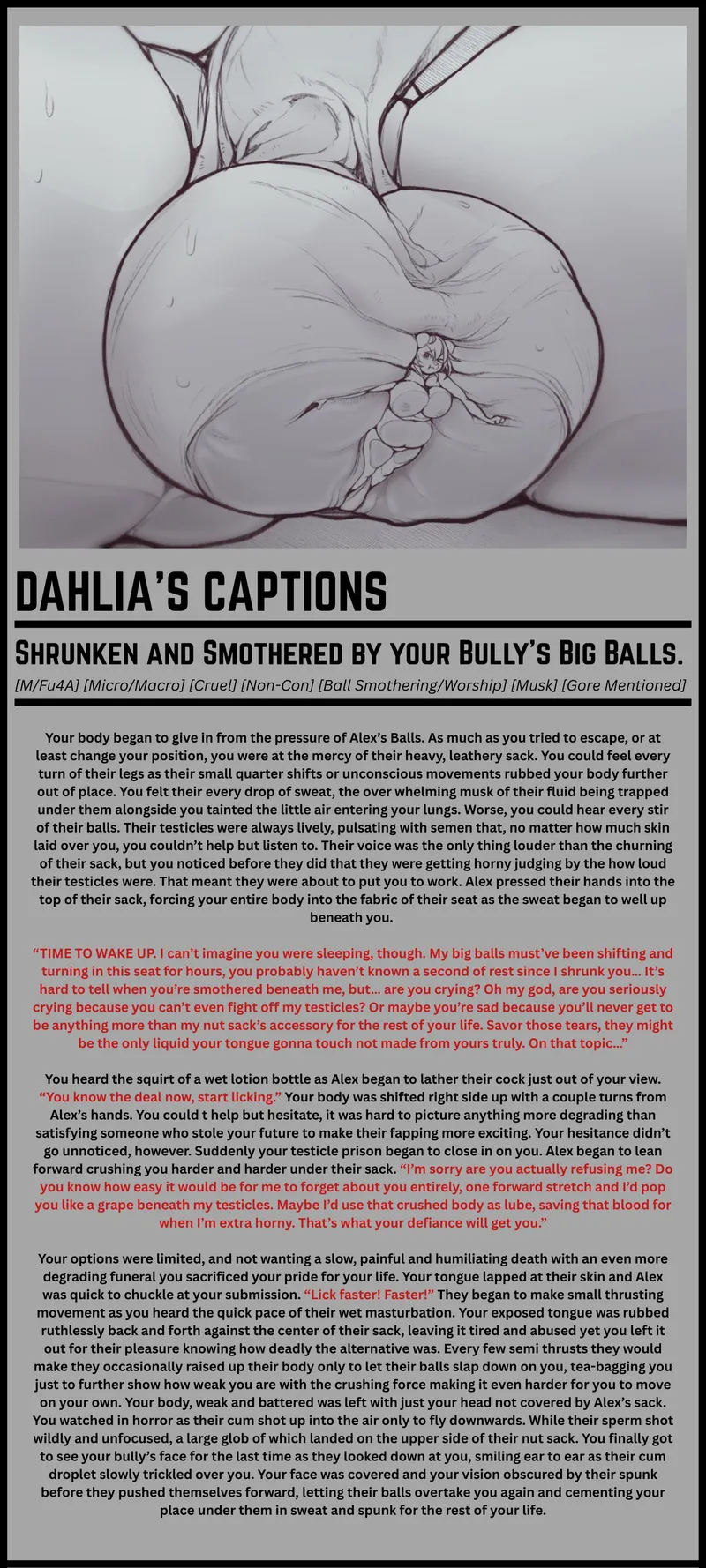 Thumbnail Shrunken and Smothered: A Bully's Powerful Control by God-Dahlia | Hentaicaptions