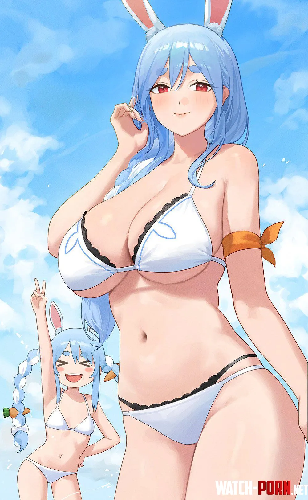 Summer Pekora and PekoMama [Hololive] by Taliabbrarolon