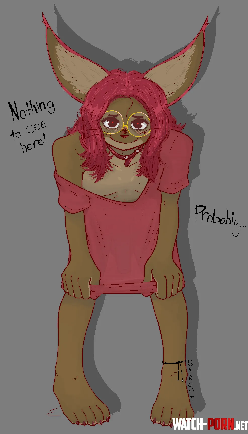 Nothing to See Here! (SarcoButter) by DHx_Crocodile
