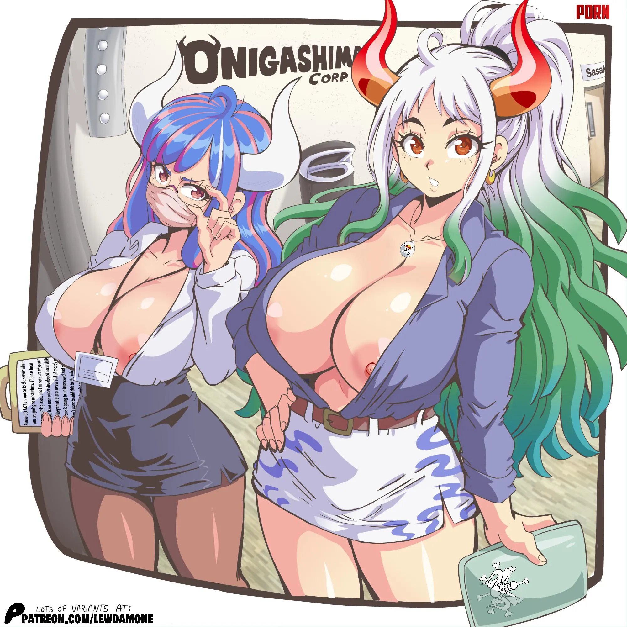Typical Yamato and Ulti business meeting (lewdamone) [One Piece] by MillionHypotheses