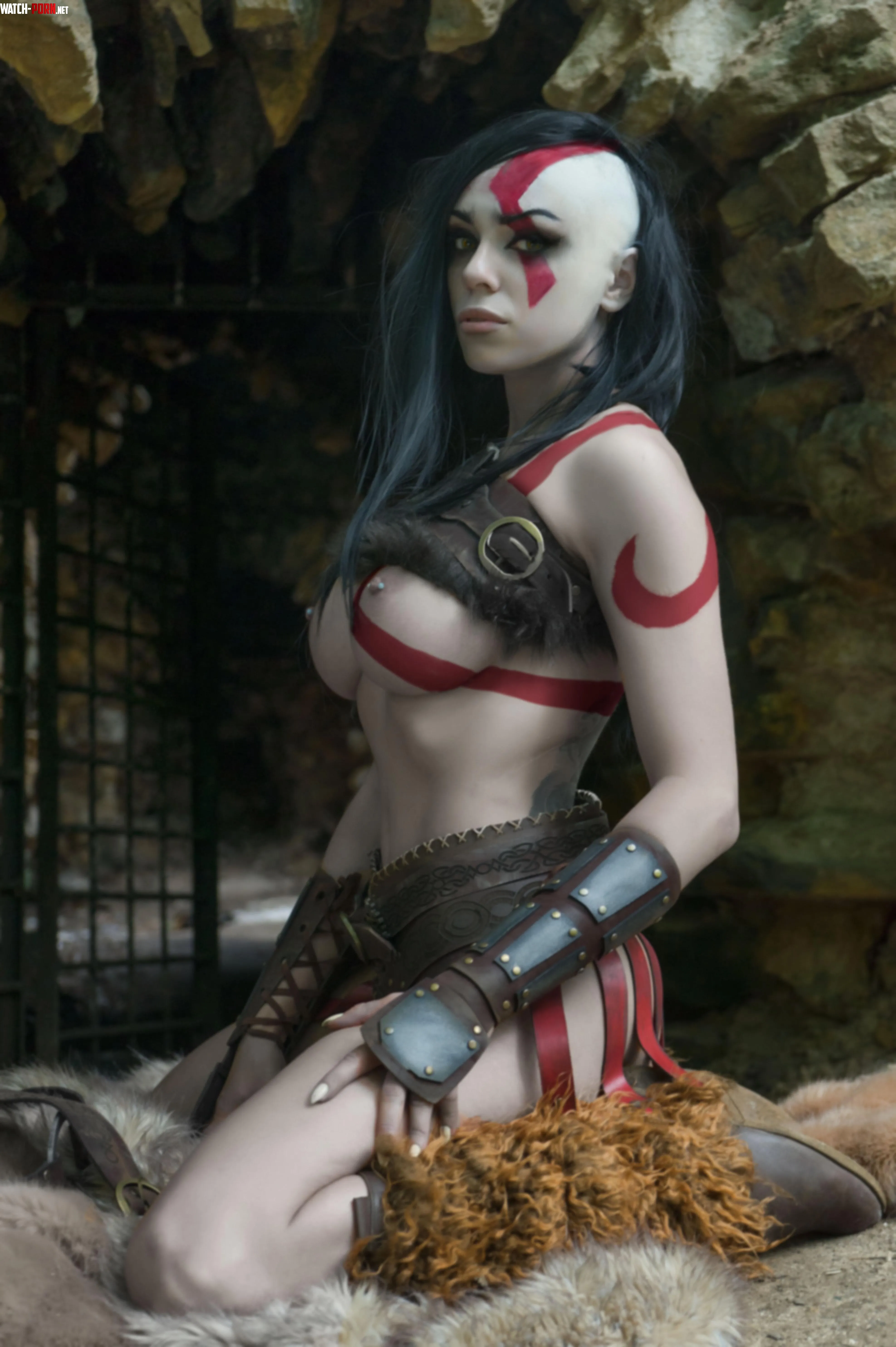 Fem Kratos (Octokuro) [God Of War] by iam_ocotkuro