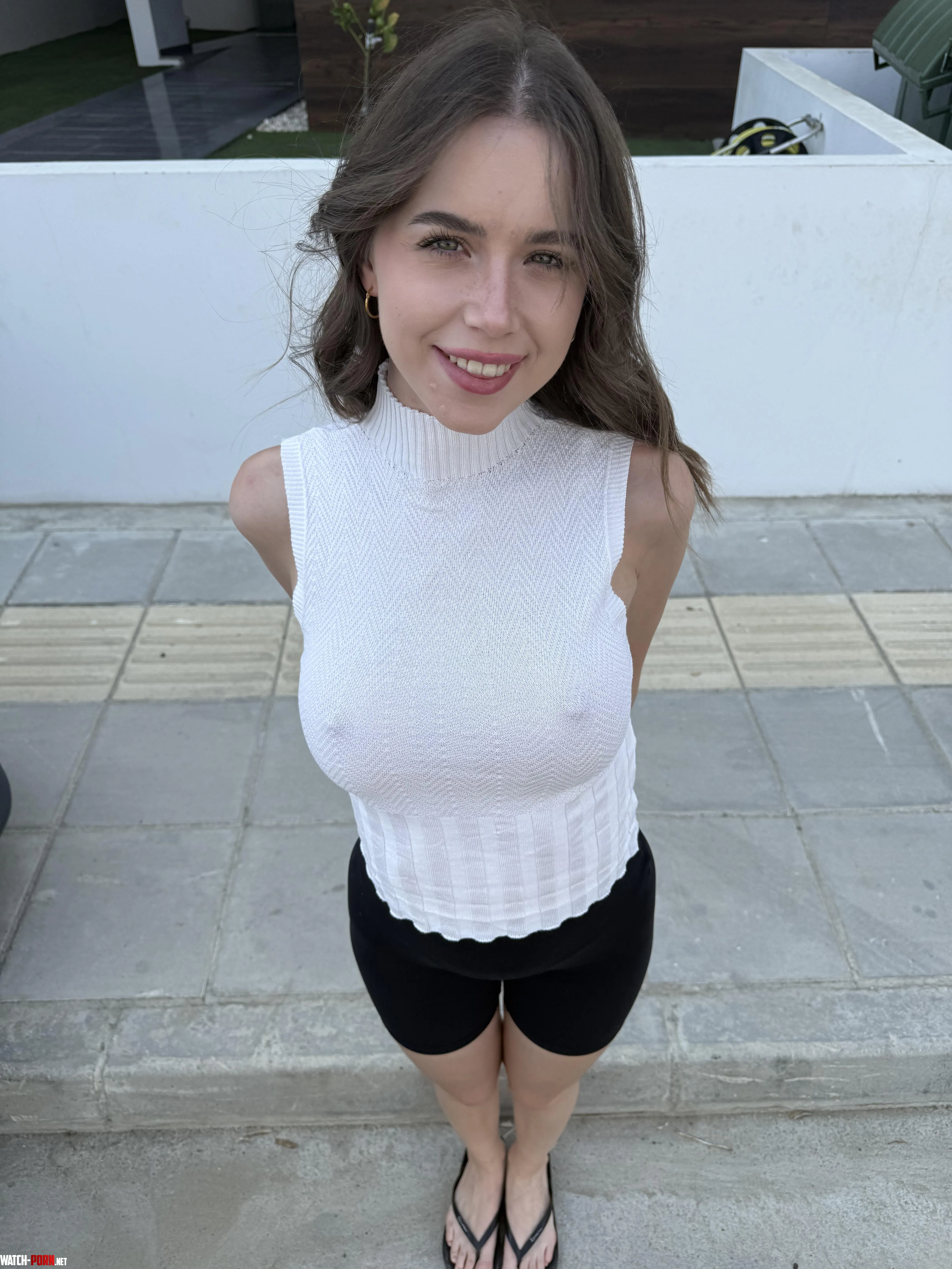 Enjoying a braless day by Justacutienere