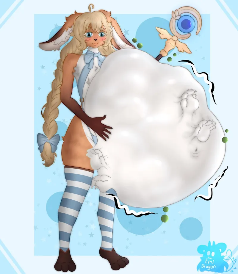 Thumbnail Bunny-Girl Fantasy: A Finished Vore Commission by ApprehensiveShirt315