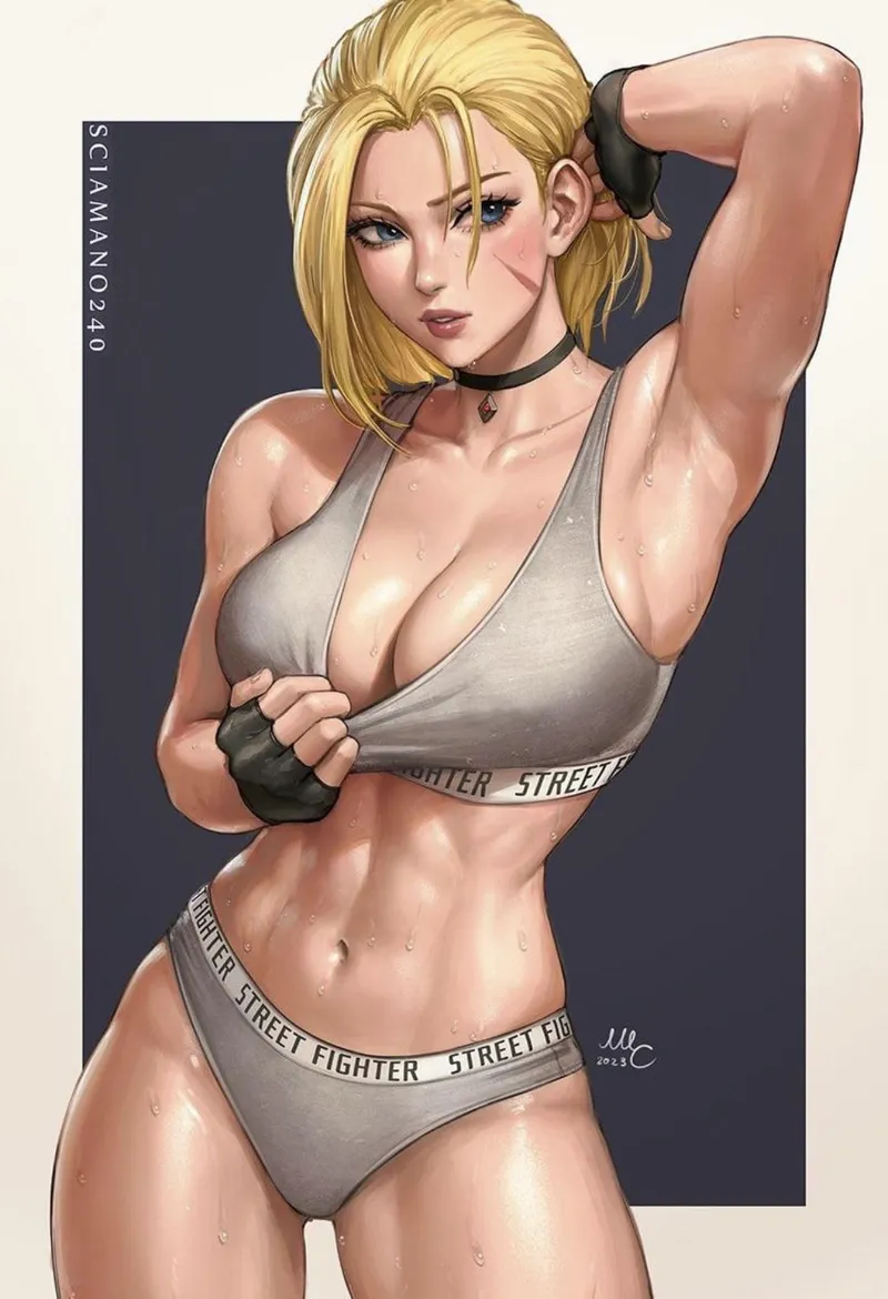 Thumbnail Sweaty Armpits of Cammy | animearmpits by TinyGuy1818