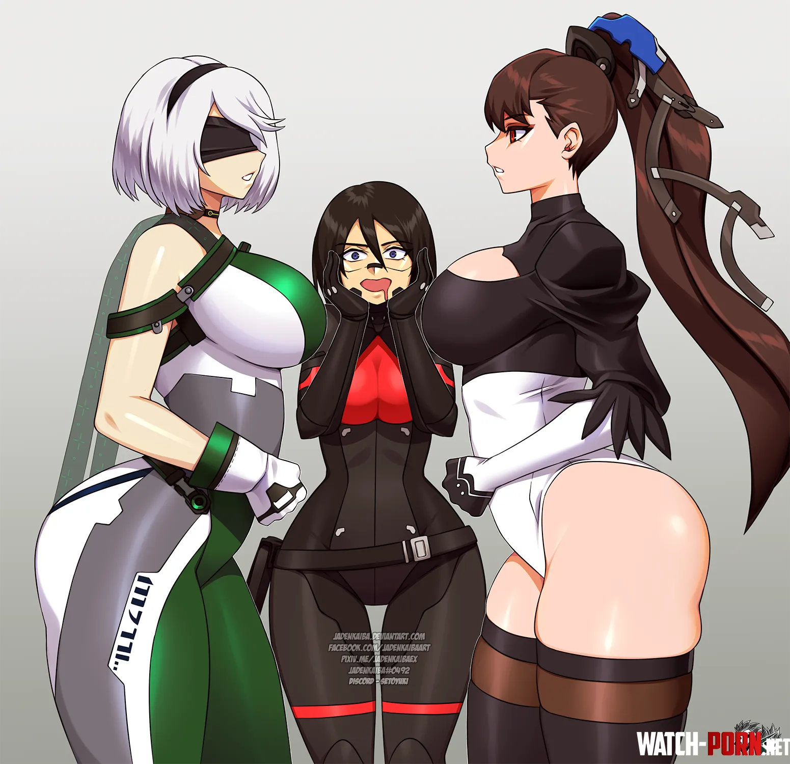 2B X Eve with Elster (Jadenkaiba)[nier automata, stellar blade, signalis] by avin8701