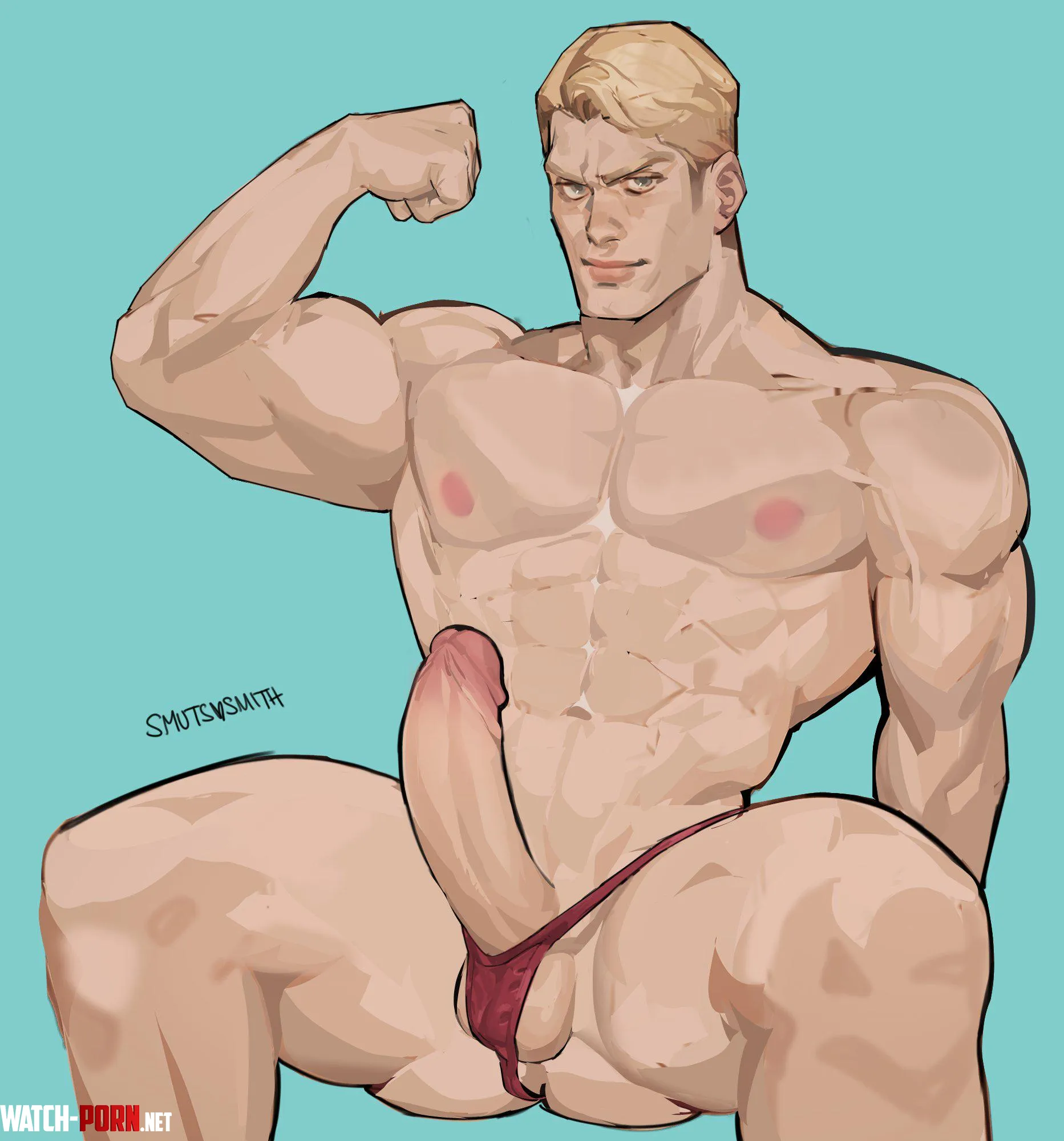 Steve flexing (SmutsSmith) by EternalSnow05