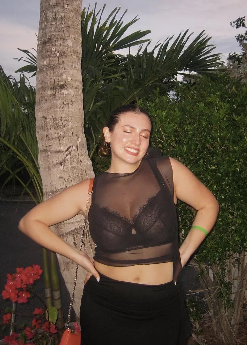 Thumbnail Fashion Highlight: See-Through Top with Lacy Bra by celebacct4