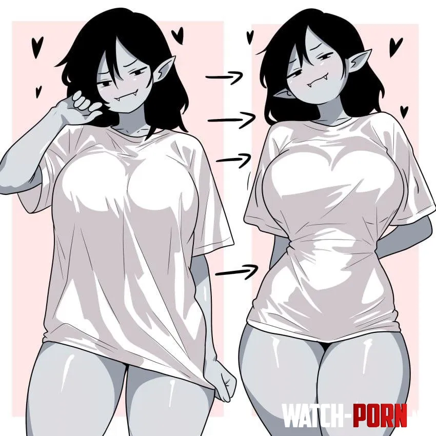 marceline flexing [adventure time] | (bighugelarge1) by NautyNautilus