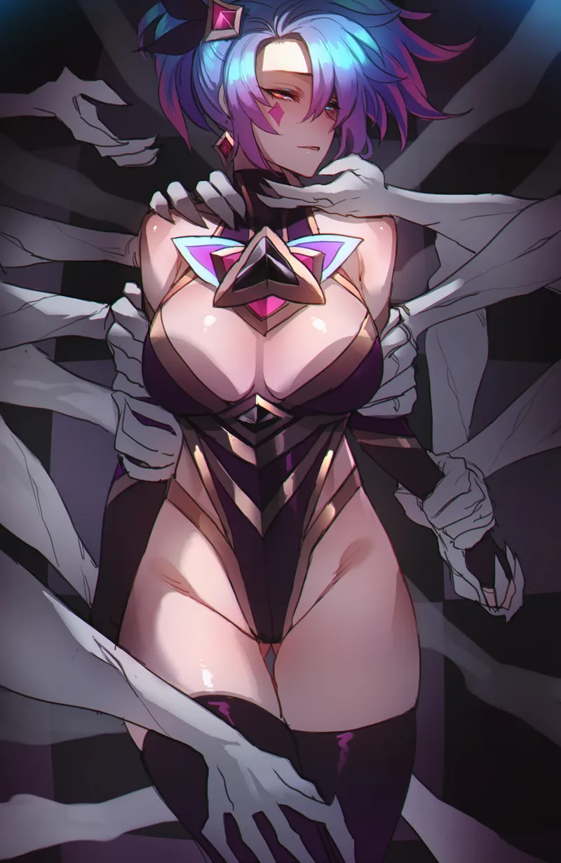 Thumbnail Akali by Ratatatat74 | Rule34LoL Category