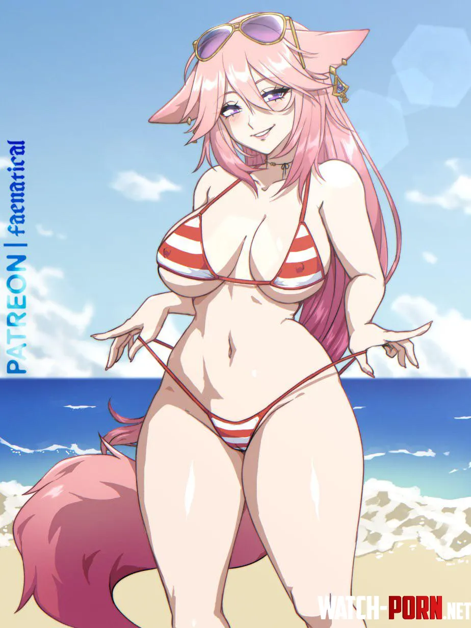 Yae miko in a bikini by WinkCrush