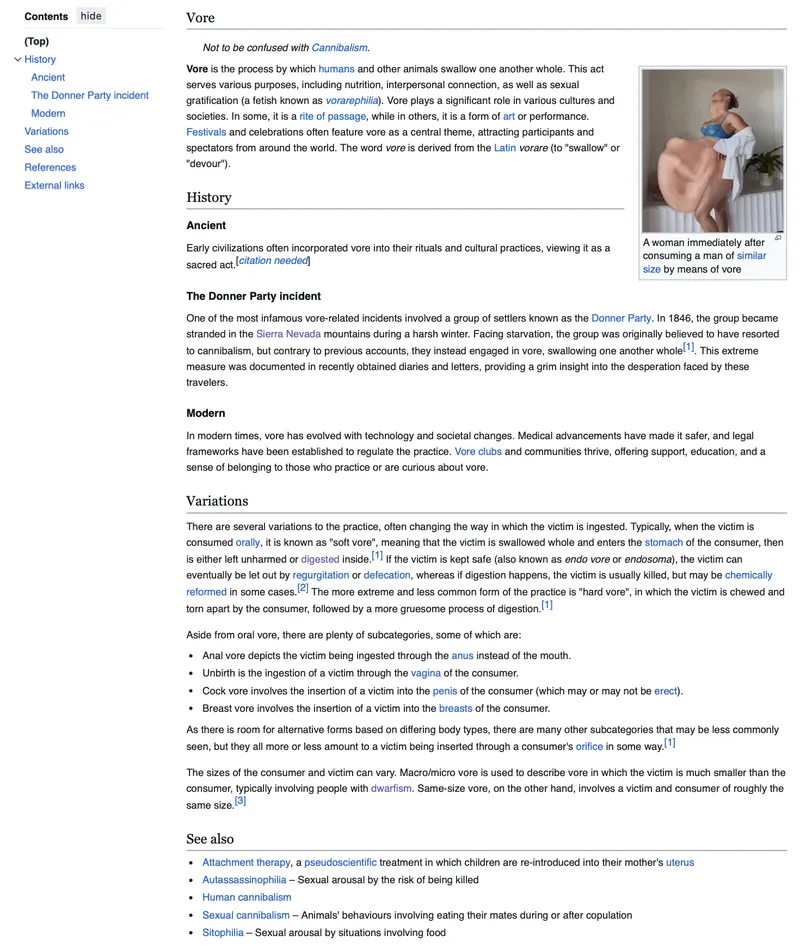 Thumbnail The-God-of-Vore Imagines {Image} If It Was Real According to Wikipedia