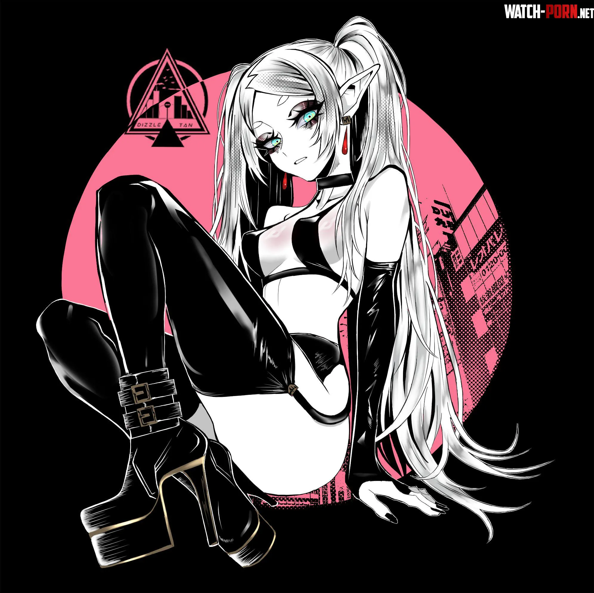 Goth Frieren (Dizzle_tan) by A_MASSIVE_PERVERT