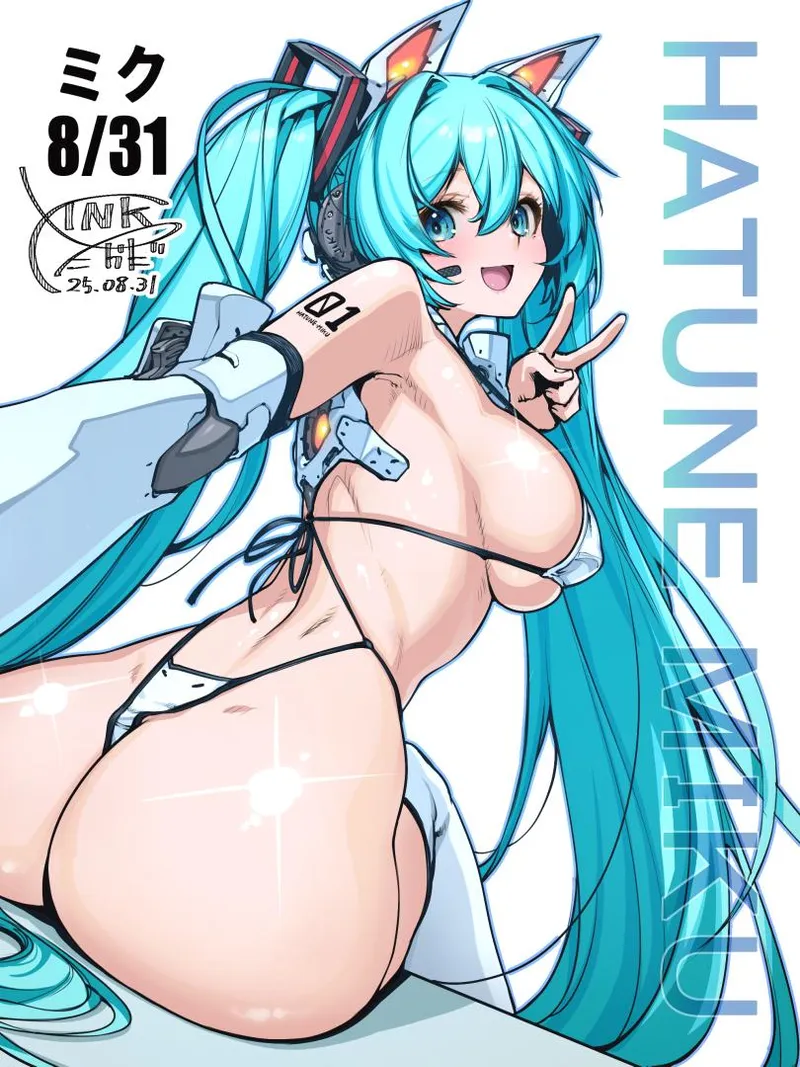 Thumbnail Cyber Cutie: llamanatee's Vibrant AnimeBooty Creation