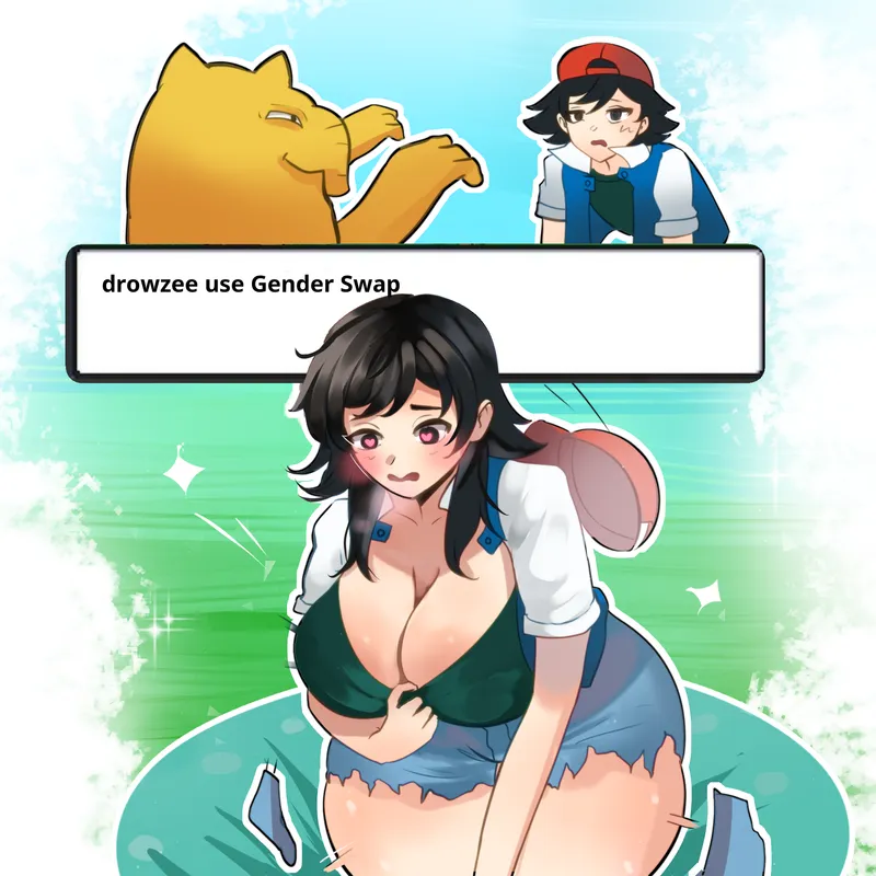 Thumbnail Ash Gender Swap Transformation Unveiled | GenderTransformation