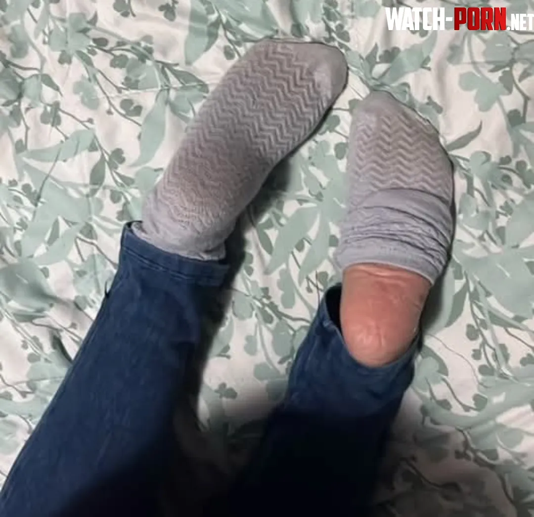 What are you doing with these socked feet. Sniff, taste or peel by CatalinaBustamante