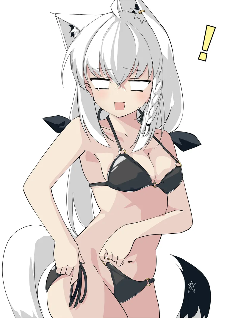 Thumbnail Fubuki's Wardrobe Malfunction: A String Broke (sumibi) [Hololive] | ecchi